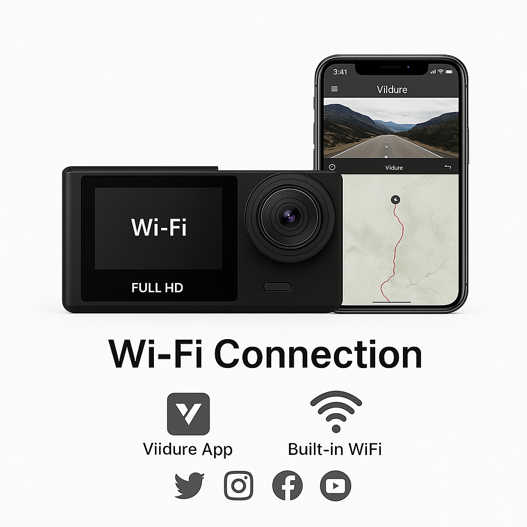 Wifi 3 Channel Mini Car DVR Three Way Dash Cam inside Vehicle Camera Dvrs Recorder FHD 1080P Video Dashcam Camcorder Black Box